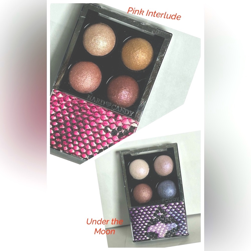 Hard Candy Mod Quad Baked Eyeshadow Pallets - Under The Moon or Pink Interlude